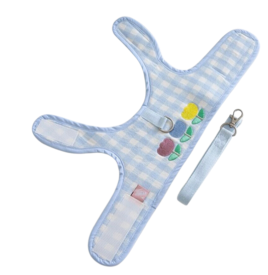 Blue Gingham Tulip Harness