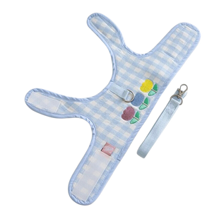 Blue Gingham Tulip Harness