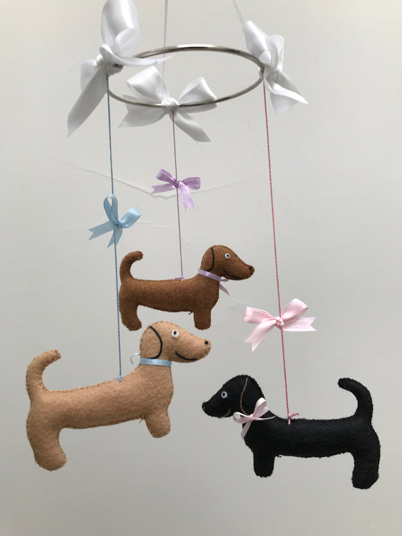 Mini Dachshund Mobile Baby Mobile WeenieWarmers