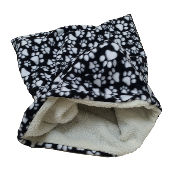 Black Paw Print Weenie Warmer
