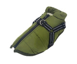 Water Resistant Harness Jacket - Green
