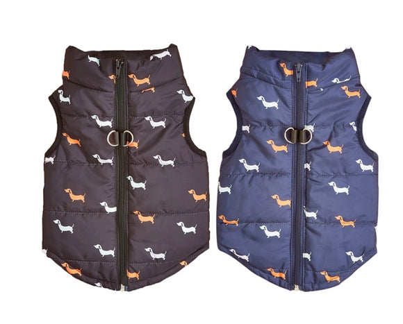 Dachshund Print Harness Jacket