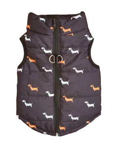 Dachshund Print Harness Jacket