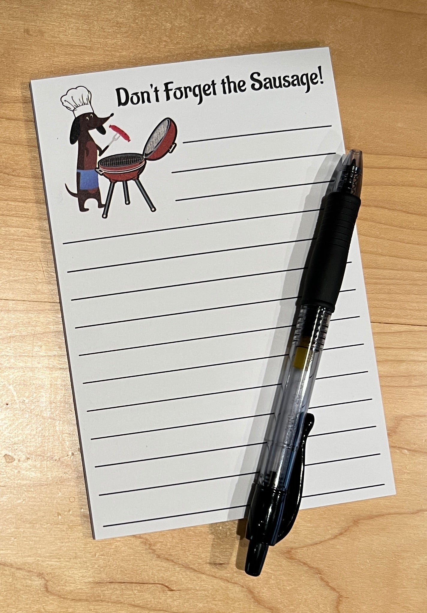 Don't Forget the Sausage Grocery List Notepad
