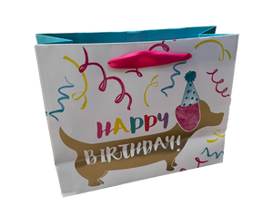 Dachshund Happy Birthday Gift Bag