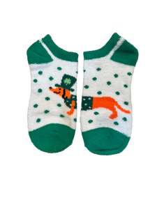 St Patricks Dachshund Low Cut Socks