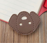 Leather Dachshund Bookmark