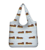 Wirehair Dachshunds Foldable Reusable Shopping Bag