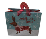 Dachshund Through the Snow Small Holiday Gift Bag