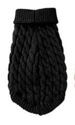 Black Classic Cable Knit Sweater (Final Sale)