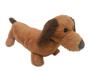 Xtra Large Weenie Dog Squeaky Fleece Dog Toy