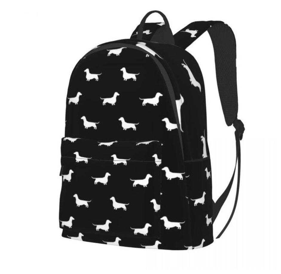 Dachshund Patterned Backpack