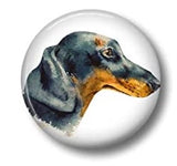 1.75" Round Dachshund Magnets