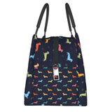 Black Multicolor Cooler Bag