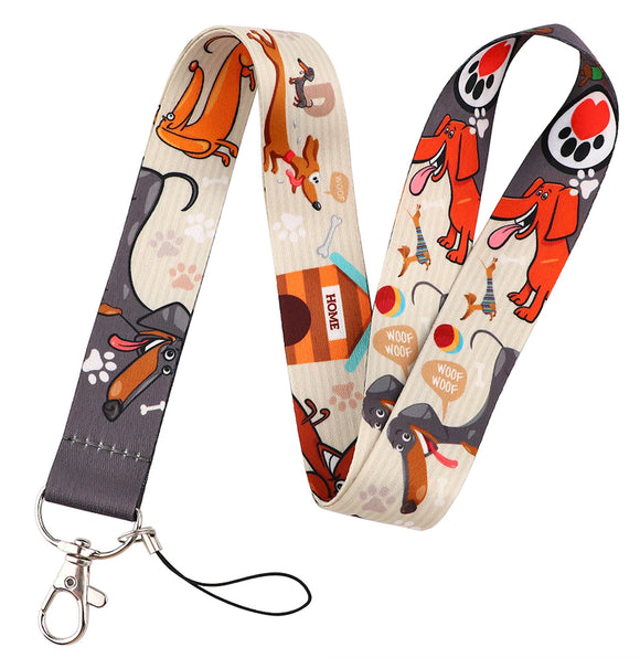 Pool Key Dachshund Lanyard