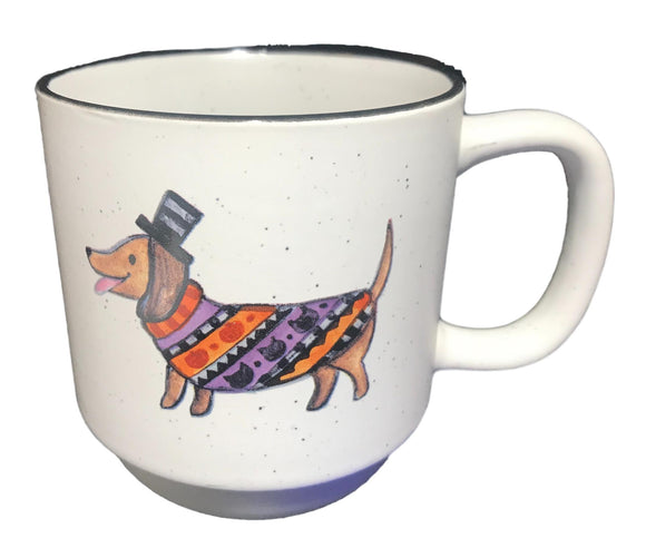 Dachshund Top Hat Halloween Coffee Mug