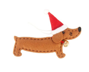 Jingle Bell Dachshund Tree Ornament