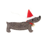 Jingle Bell Dachshund Tree Ornament