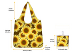 Tan Long Hair & Piebald Foldable Reusable Shopping Bag