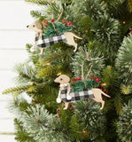 Country Christmas Dachshund Tree Ornament