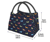 Black Multicolor Cooler Bag