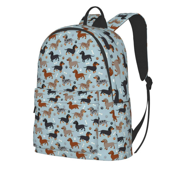 Dachshund Patterned Backpack