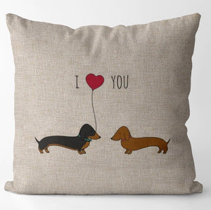 I Love You Throw Pillow Cover (Cover Only)