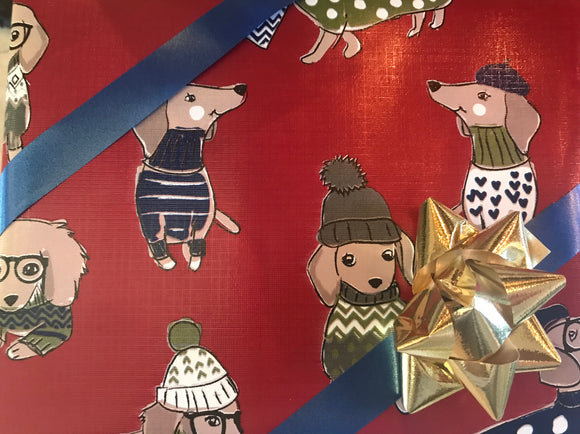 Giant Roll of All-Purpose Winter Wieners Gift Wrap