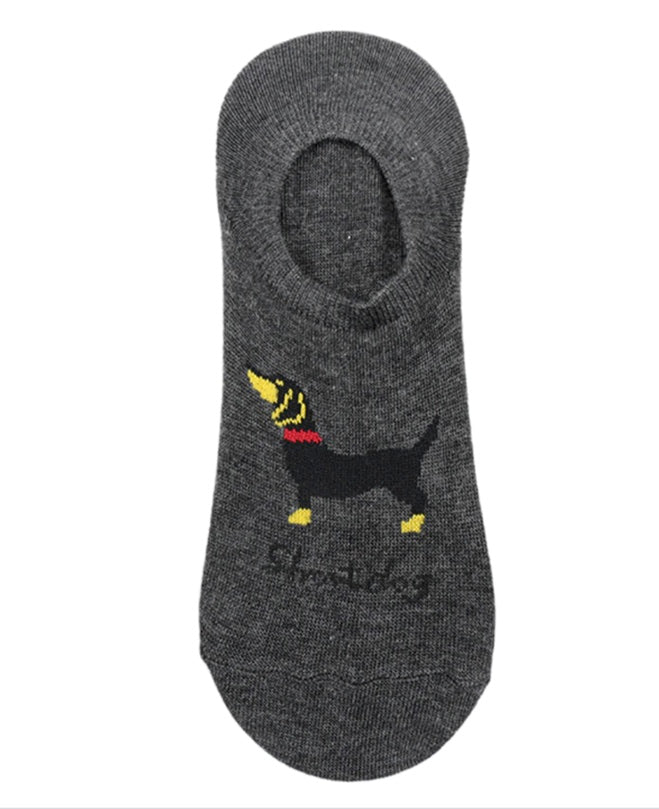 Dachshund No-Show Socks