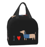 I Love Dachshunds Insulated Lunch Bag