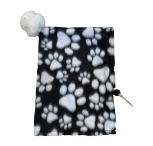Black Paw Print Dogkoozie
