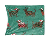 Lightweight Christmas Plaid Weenie Blanket