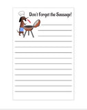 Don't Forget the Sausage Grocery List Notepad