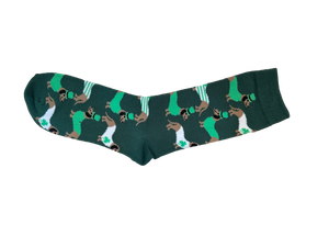 Lucky St. Patrick's Dachshund Crew Socks