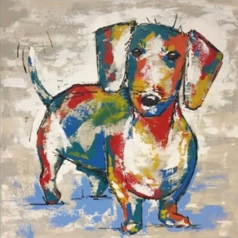 Dachshund Canvas Wall Art (Unframed)