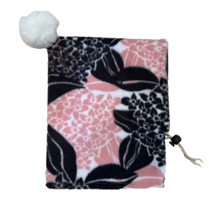 Limited Edition Mauve and Black Floral Dogkoozie