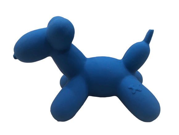 Blue Latex Balloon Dog Squeaky Dog Toy