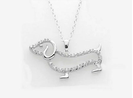 Dachshund Puppy Pendant Necklace