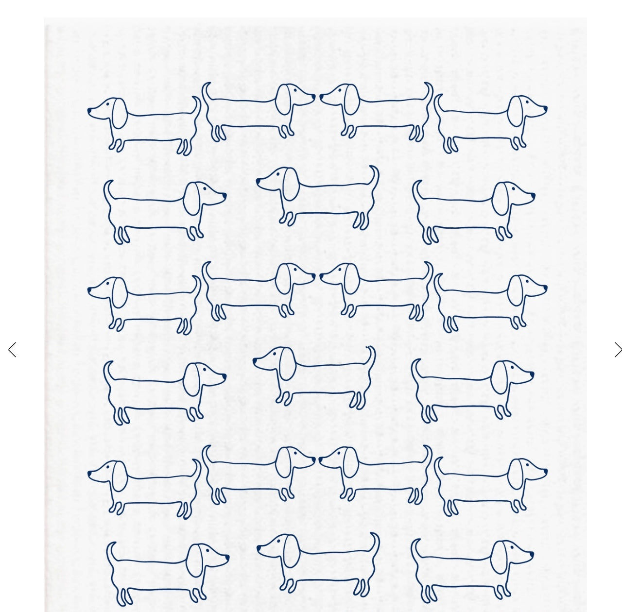 Dachshund Print Eco-Friendly Swedish Dishcloth