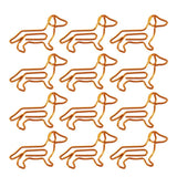 One Dozen Dachshund Paper Clips
