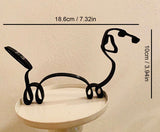 Metal Dachshund Outline Desk Sculpture