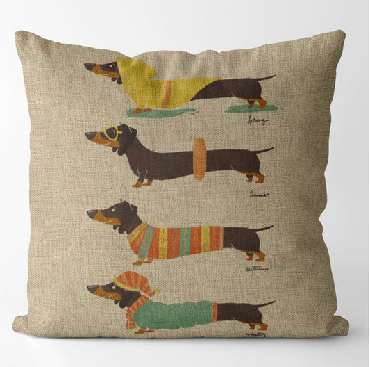 Four Seasons Throw Pillow Cover (Cover Only)