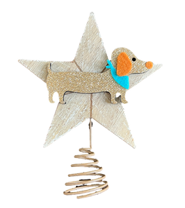 Dachshund Star Mini Tree Topper