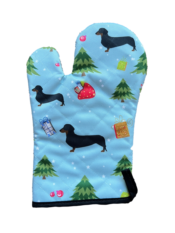 Holiday Dachshund Oven Mitt