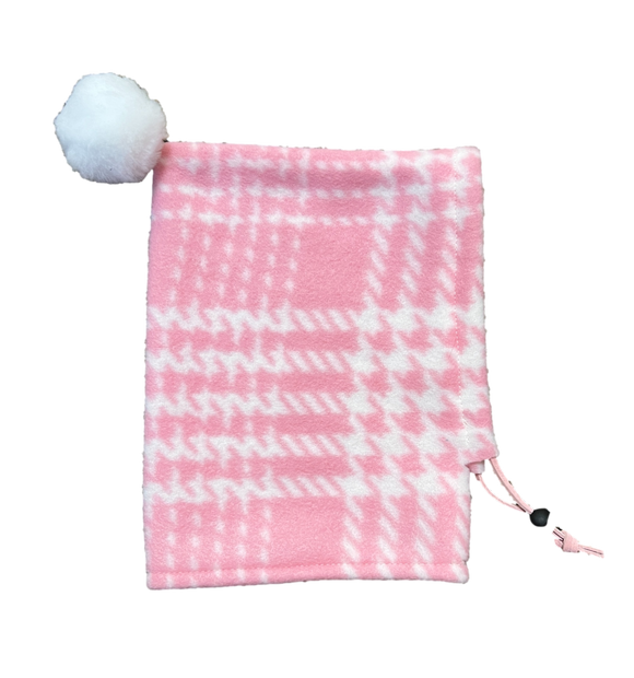Pink Plaid Valentine's Edition Dogkoozie
