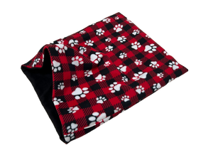 Valentine's Edition Red Plaid Paws Weenie Warmer