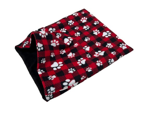 Valentine's Edition Red Plaid Paws Weenie Warmer