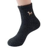 Unisex Fluffy Dachshund Crew Socks