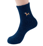 Unisex Fluffy Dachshund Crew Socks