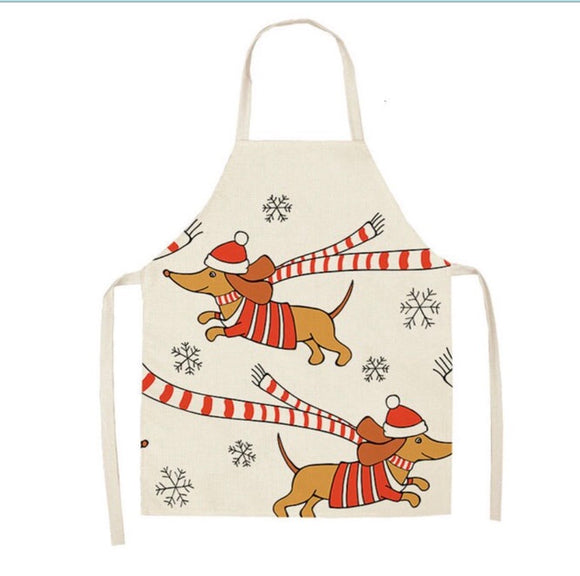 Festive Winter Dachshund Apron